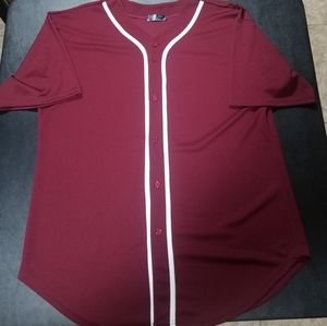 Vintage 1980's plain baseball jersey